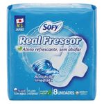 absorvente sofy real frescor suave com abas 8 unidades