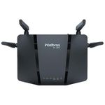 roteador intelbras wireless preto rx 3000