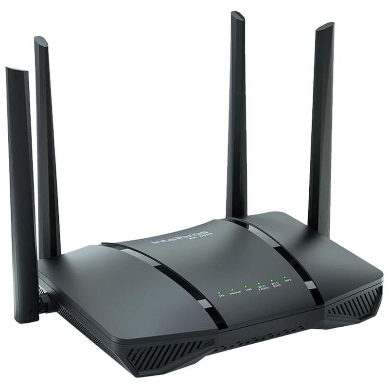 roteador intelbras wireless preto rx 3000