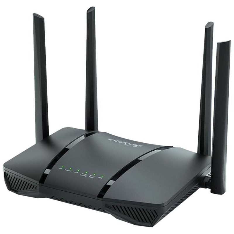 roteador intelbras wireless preto rx 3000