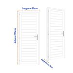 porta de aço laminada lado esquerdo mgm 215x65cm minas sul branco (mp)