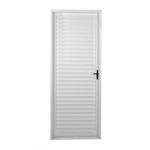 porta de aço laminada lado esquerdo mgm 215x85cm minas sul branco (mp)