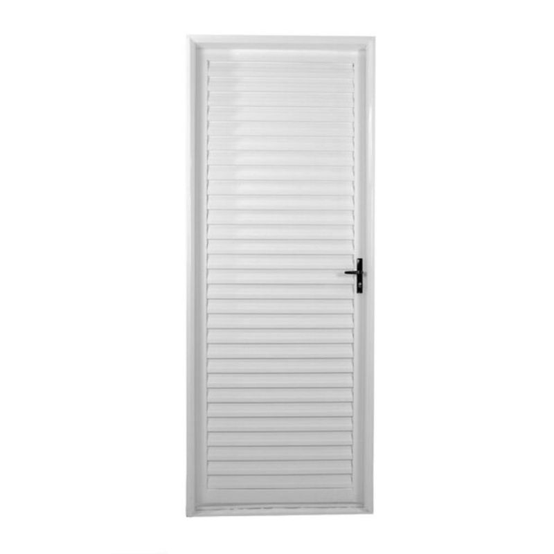 porta de aço laminada lado esquerdo mgm 215x85cm minas sul branco (mp)