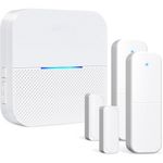 kit 3 peças alarme de porta sem fio 58 toques 180m cor branco a-mbi