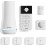 kit 8 peças alarme sem fio 24 horas google alexa simplisafe cor branco a-mbi