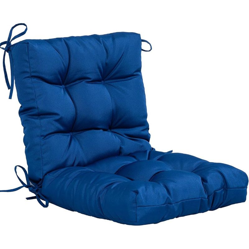 almofada para cadeira externa impermeável qilloway cor azul royal a-mbi