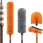kit 5 peças para limpeza de teto cor laranja a-mbi
