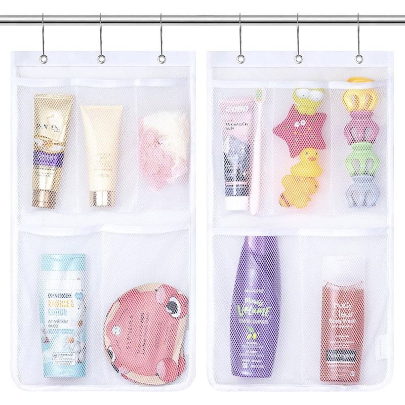 organizador para banheiro suspenso 5 bolsos lifewit cor branco 24005 a-mbi