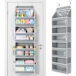organizador de porta 4 bolsos 122x14x35cm yecaye cor cinza a-mbi