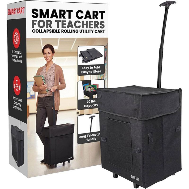 cesto com rodas dobrável 50kg dbest products cor preto 01-769 a-mbi