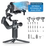 estabilizador de câmera 3 eixos com ia feiyutech cor preto a-mbi