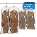 conjunto 4 peças saco a vácuo impermeável taili transparente a-mbi