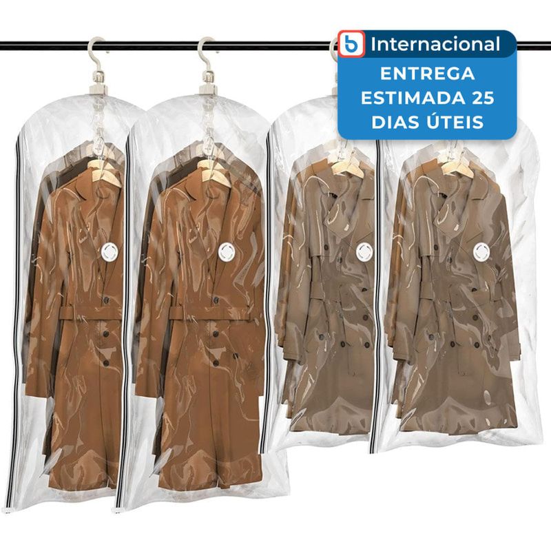 conjunto 4 peças saco a vácuo impermeável taili transparente a-mbi