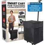 cesto com rodas dobrável 50kg dbest products cor preto 01-769 a-mbi