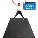 tapete para exercício 183x122cm 7mm gxmmat cor preto a-mbi