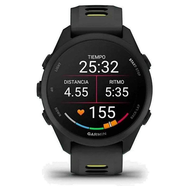relógio garmin forerunner 170 com música tela amoled 1,2 preto (mp)