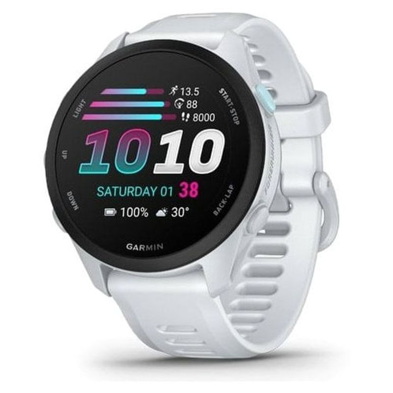 relógio garmin forerunner 70 tela amoled 1,2 branco (mp)