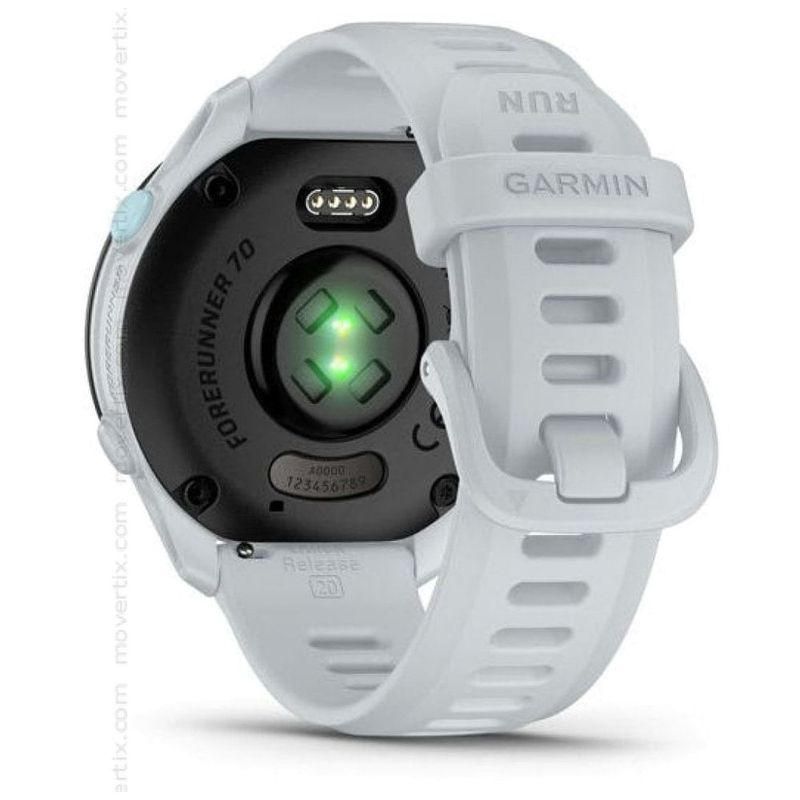 relógio garmin forerunner 70 tela amoled 1,2 branco (mp)