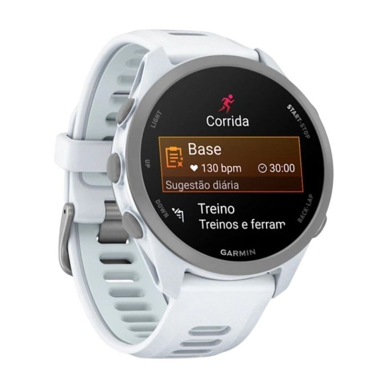 relógio garmin forerunner 170 basic tela amoled 1,2 branco (mp)