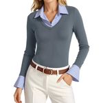 camisa polo tankaneo tamanho m manga longa slim cinza escuro m1t460 a-mbi