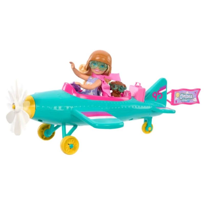 boneca barbie chelsea mattel piloto de avião htk38