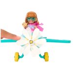 boneca barbie chelsea mattel piloto de avião htk38