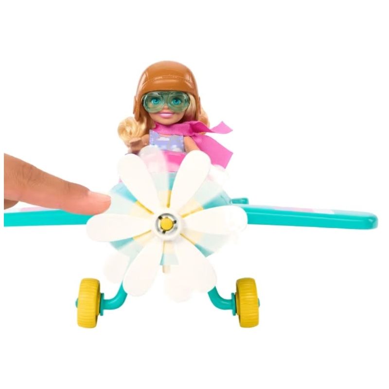 boneca barbie chelsea mattel piloto de avião htk38