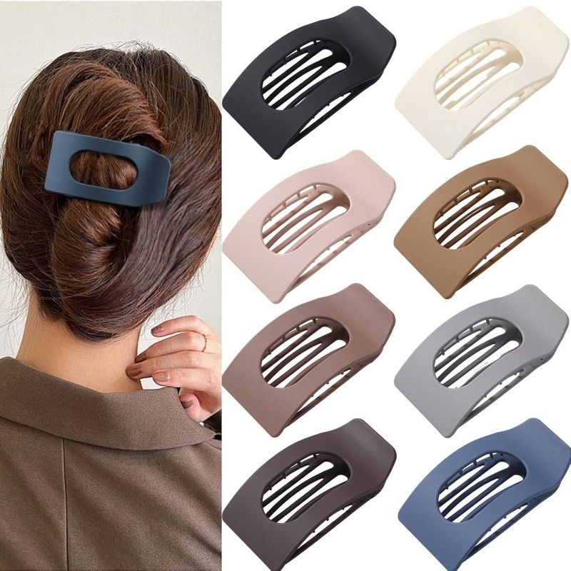 presilha de cabelo drealoe plana 8 peças multicolorido a-mbi