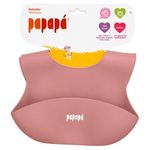 babador infantil com bolso papapá rosa