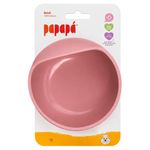 tigela infantil bowl com ventosa de fixação papapá rosa