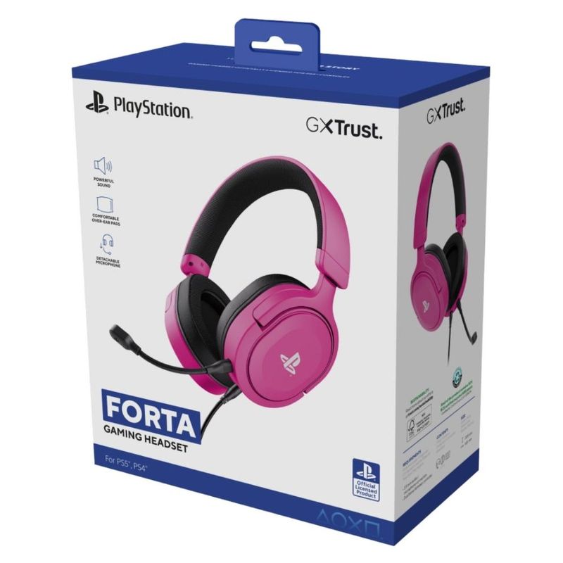 headset gamer trust gxt 498p forta rosa 25557