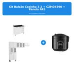 kit armário e balcão de cozinha bertolini + panela de arroz elétrica britânia pa5