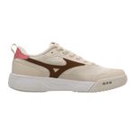 tênis casual feminino n° 36 mizuno edo cross arenito marrom e rosa (mp)