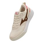 tênis casual feminino n° 36 mizuno edo cross arenito marrom e rosa (mp)