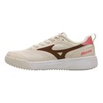 tênis casual feminino n° 36 mizuno edo cross arenito marrom e rosa (mp)