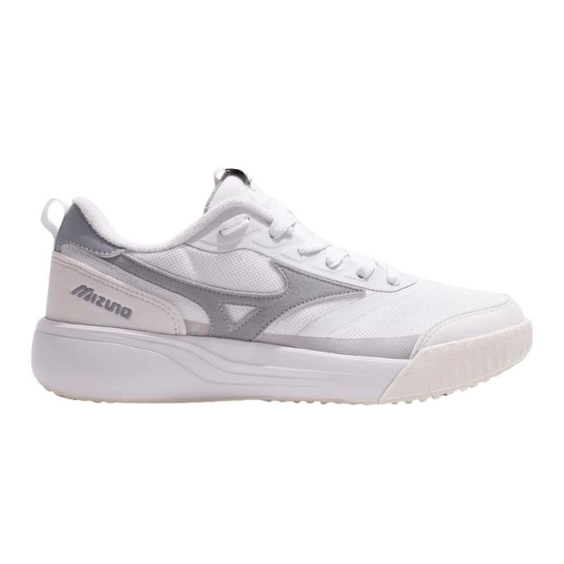 tênis casual masculino n° 43 mizuno edo cross branco e cinza (mp)