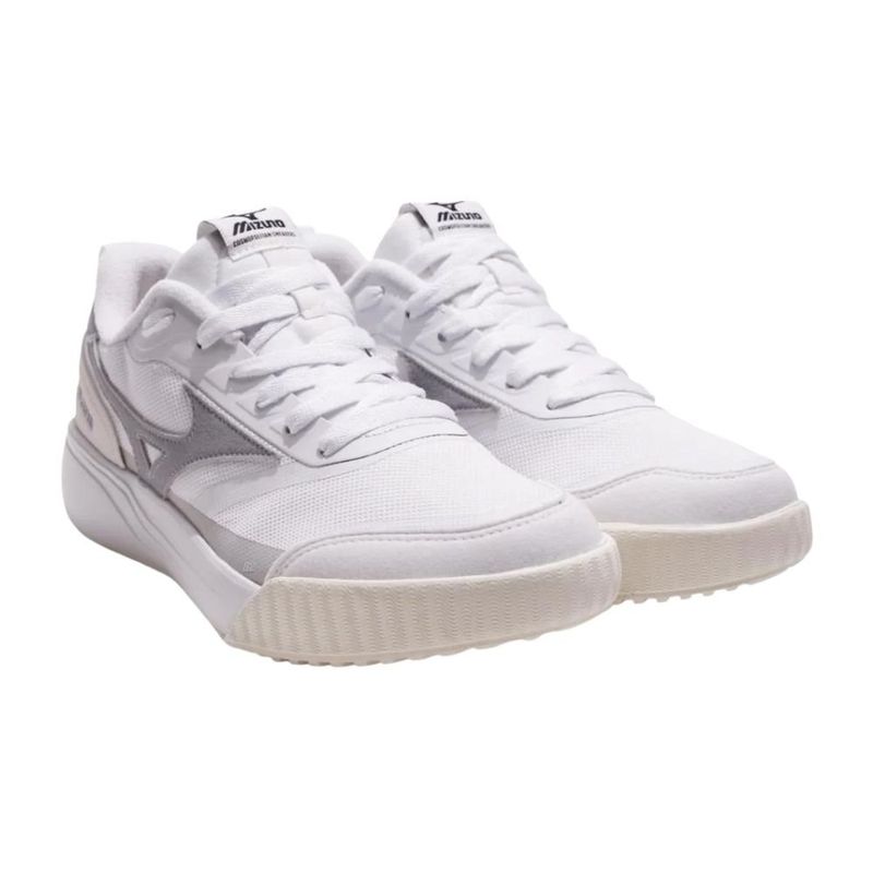 tênis casual masculino n° 43 mizuno edo cross branco e cinza (mp)