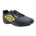 chuteira society n° 41 umbro class footballer preto e amarelo (mp)