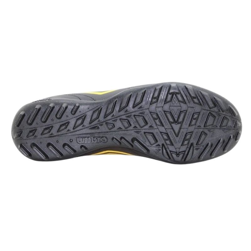 chuteira society n° 41 umbro class footballer preto e amarelo (mp)