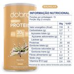 sport protein dobro proteína vegetal em pó sabor baunilha 450g