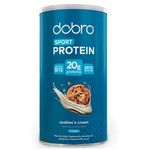 sport protein dobro proteína vegetal em pó sabor cookies n cream 450g
