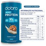 sport protein dobro proteína vegetal em pó sabor cookies n cream 450g