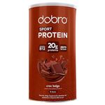 sport protein dobro proteína vegetal em pó sabor chocolate belga 450g