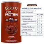 sport protein dobro proteína vegetal em pó sabor chocolate belga 450g