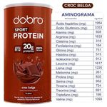 sport protein dobro proteína vegetal em pó sabor chocolate belga 450g