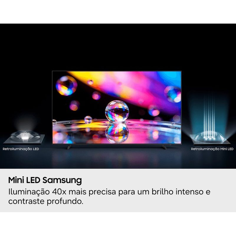 smart tv 4k 50" mini led samsung un50m75hagxzd