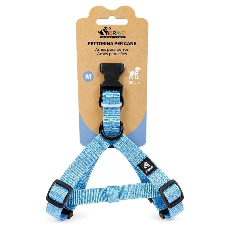 peitoral para cães bravo mascotes 35-50cm (mp)