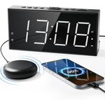 despertador led 19" roxicosly vibração dupla usb preto a-bi