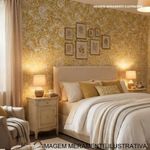 papel de parede gran deco flora verde texturizado 50x1000cm (mp)