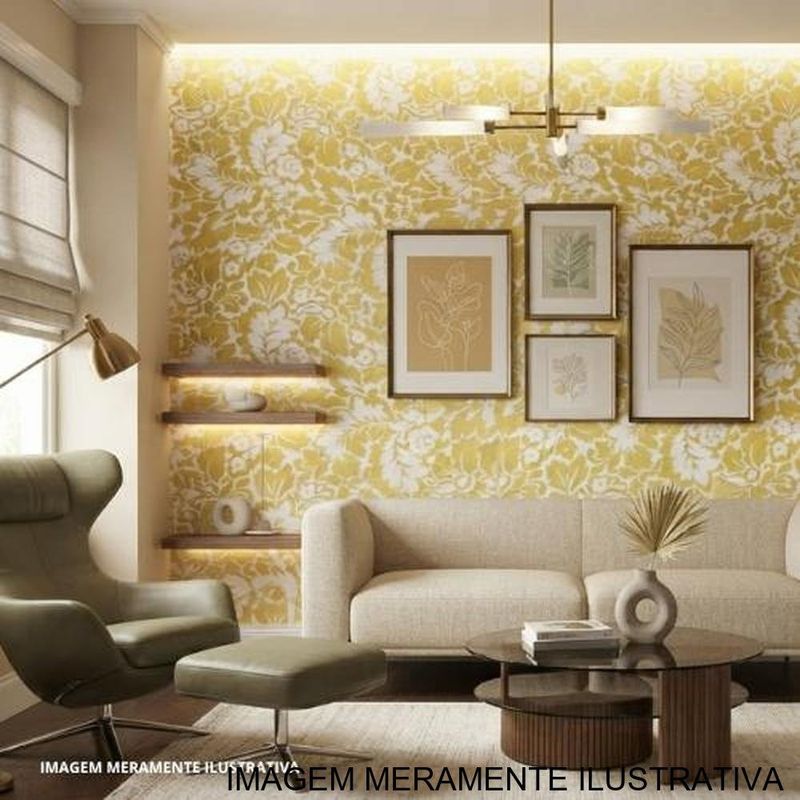 papel de parede gran deco flora verde texturizado 50x1000cm (mp)